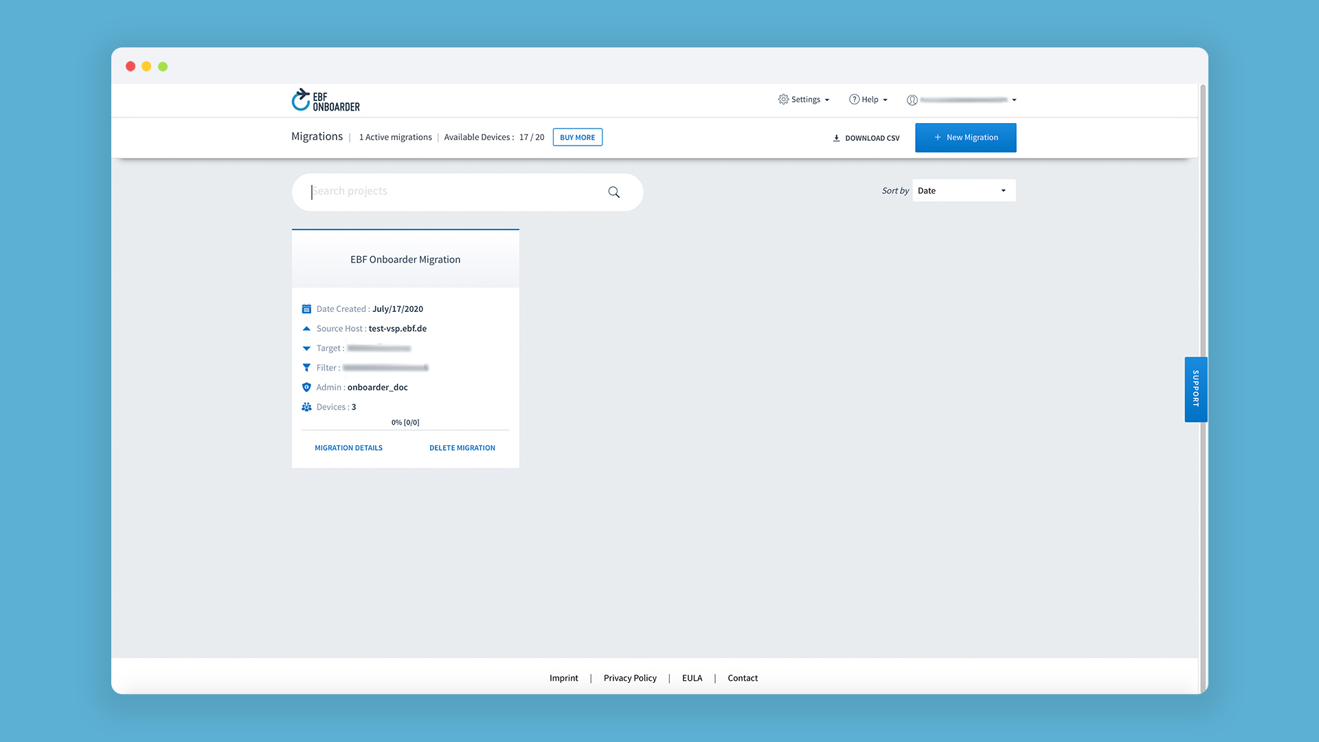 EBF Onboarder Documentation - 10. Migration monitoring | EBF GmbH